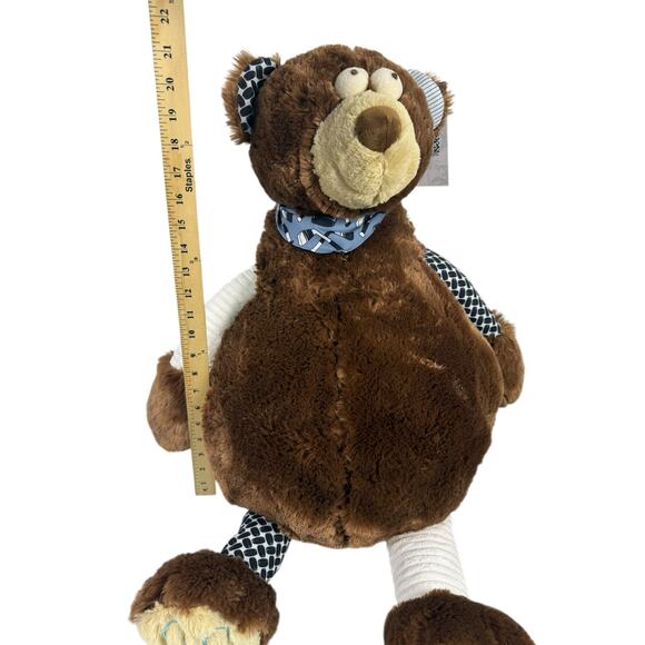 NWT Jill Martin Binge Watching Buddy Plush Basketball Bear 30" Huge! Oversized - Picture 4 of 4